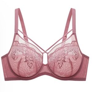 UNDERSTANCE Sz 42C Bra Gemma FlexWire Unpadded Underwire Lace NEW WITH TAG